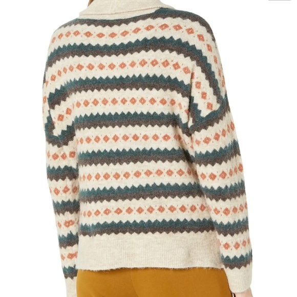 Madewell Adrienne Fair Isle Shawl Collar Alpaca Wool Blend Cardigan Women Small. - Picture 10 of 10